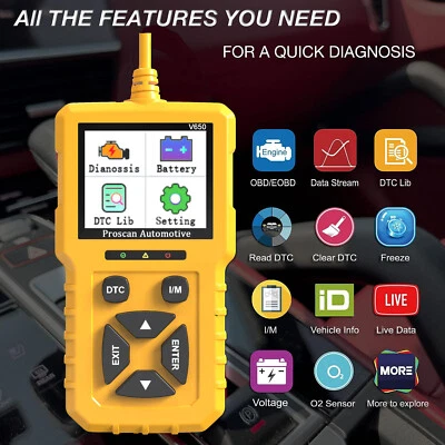 for Honda CRV  OBD2 Car Engine Fault Code Reader Diagnostic Scanner MOT Tool - Image 1 of 3
