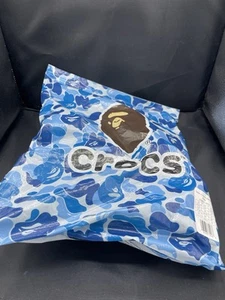 BAPE X CROCS CLASSIC ZOCCOLO OSSIGENO "BLU" TAGLIA 5M/7W - Foto 1 di 5