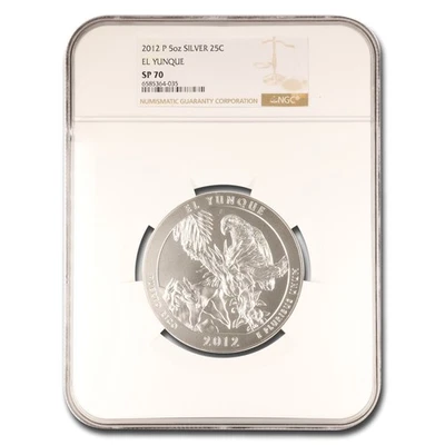 2012-P 5 oz Silver ATB El Yunque SP-70 NGC - Image 1 of 3