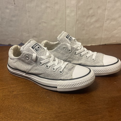 Sneakers Converse All Star donna taglia 7 grigio chiaro (nuove pulite usate!)