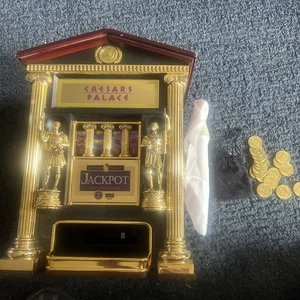 Franklin Mint Caesars Palace Mesa Jackpot Máquina Tragamonedas Banco-1989 - Imagen 1 de 14