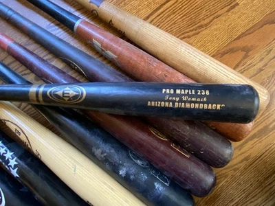 Juego de béisbol MLB usado bate agrietado TONY WOMACK AZ Diamondbacks Eastern ProMaple Foto 1 de 4