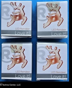 Christmas  - LED Color Changing Reindeer, USB Powered, 4 Packs - Picture 1 of 6