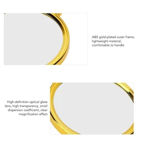 Magnifying Glass 100mm Golden Dragon Pattern Handle 10X Handheld Small Magni 3CS - Picture 1 of 12