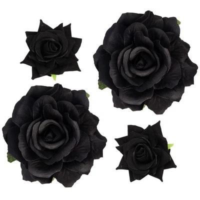 Topbuti Rose Hair Clip Flor Hairpin Broche, 4 Pçs Tecido Clipes Florais Mexicano... - Imagem 1 de 4