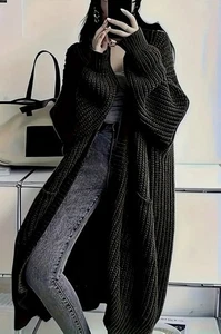 Lagenlook Cardigan Gr. 52-54 Strickmantel Strickjacke Mantel Oversize - Bild 1 von 3