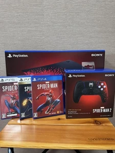 PS5 Spider-Man Set Console Cover, Controller & Spider-Man1, 2, Miles Morales SET - Picture 1 of 16