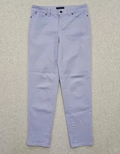 Talbots Jeans Simply Flattering 5 Pocket Size 4 Purple Denim Mid Rise  - Picture 1 of 10
