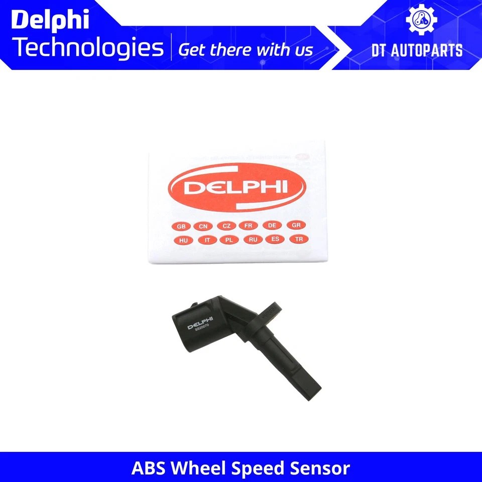 For 2009-2015 Audi A4 Quattro ABS Wheel Speed Sensor Delphi 2010 2011 2012 2013 - Image 1 of 4