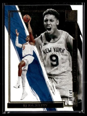 2021-22 Panini Impeccable Gold RJ Barrett 09/49 Knicks #31 - Image 1 of 2