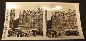 FOTO PARIS STEREO ANSICHTEN VON BELGIEN BRÜSSEL Gde PLACE MAISON DES CORPORATIONS - Bild 1 von 1