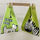 Letter Knitting Bag Animal Large Opening Cosmetic Bag New Clutch Bag