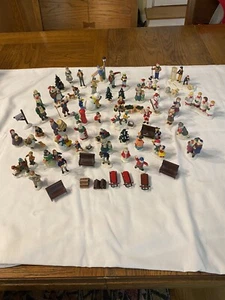 Lot Of 60 Lemax Collectible Miniature Figures - Picture 1 of 6