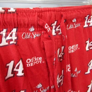 Tony Stewart NASCAR Pajama Pants Men's Size L Office Depot Old Spice Lounge - Imagen 1 de 8