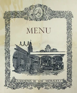 Vintage Mexican Restaurant Menu Hacienda Morales Fine Dining Mexico City 1960s - Picture 1 of 8