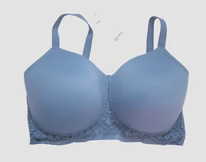 M & S NON WIRED FULL CUP POST SURGERY BRA SLATE BLUE MARKS SPENCER FREE POSTAGE - Picture 1 of 2