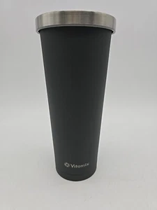 Vitamix 24 Oz Tumbler Stainless Steel Grey Double-Wall Insulated No Straw - Picture 1 of 7