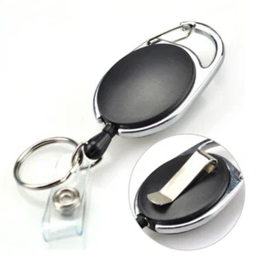 Multicolor Carabiner Badge Holder Reels With Back Splint and Key Ring - Picture 1 of 23