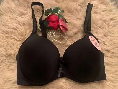 Sujetador pushup acolchado con aros de Angelina para mujer nuevo con etiquetas 34DD negro multi Foto 1 de 4