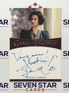 Game Of Thrones Iron Anniversary Auto Indira Varma "Vengance! Gerechtigkeit!" 25-50 - Bild 1 von 1