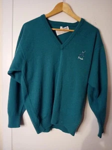 Nick Faldo Pringle Sport Pullover XS Vintage reine Schurwolle - Bild 1 von 4