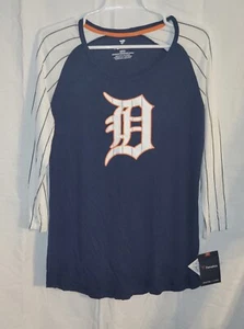 Fanatics Detroit Tigers Woman's 3/4 Sleeve Shirt - Picture 1 of 6