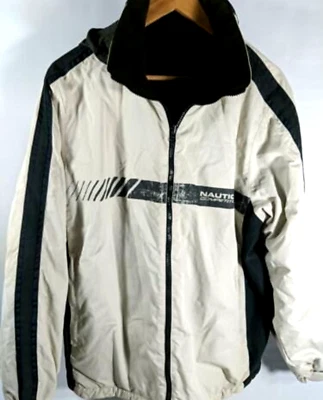 Nautica Reversible Green White 90s Competition Fall Jacket Coat Size XL - Image 1 of 4