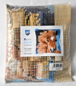 RIEGELHAKEN - #PN-0149848 VERVACO "BRAUNES PFERD" 16" MAL 16" KISSENBEZUG-SET - NEU IN VERPACKUNG - Bild 1 von 3
