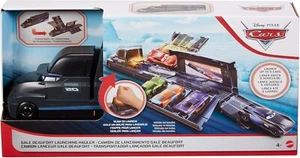 Disney Pixar Cars Jackson Storm Launching Hauler, Miniature Racecar Carrier Toys - Picture 1 of 7
