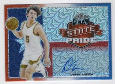 DEVIN ASKEW RC AUTO 2021-22 Leaf Metal Autos /3 State Pride RWB Mojo  ID:34236 - Image 1 of 2