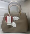 Nicole And Doris Handbag In Beige With Red Flower On Detachable Strap Bnwt