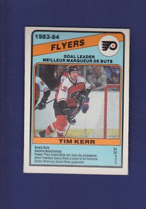 Tim Kerr Goal Leader 1984-85 O-PEE-CHEE OPC Hockey #364 (NM) Philadelphia Flyers