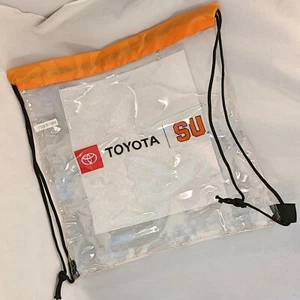 SU Orangeman Clear Drawstring Bag Backpack Toyota Syracuse University Football - Picture 1 of 3