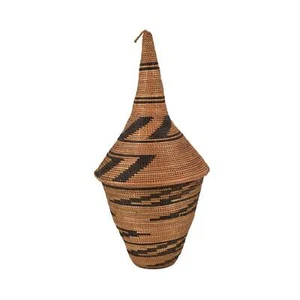 Tutsi Basket with Lid Rwanda - Picture 1 of 3