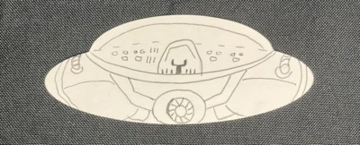 2017 Topps Mars Attacks Sketch Card 1/1 Hand-Drawn Art Signed Gortakowski - Image 1 of 2