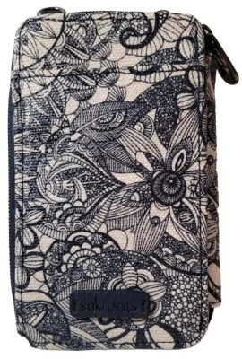 Sakroots Smartphone Wristlet/Crossbody Artist Circle Navy Spirit Desert - Image 1 of 4