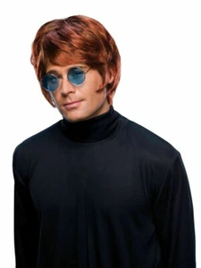Men's Pop Wig Frosted Blond or Reddish Brown Costume Halloween Accessory - Picture 1 of 5