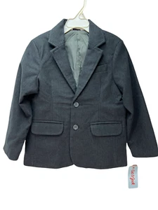 Cat & Jack  Boys' Button Suit Jacket Charcoal Gray  Button pockets NWT - Picture 1 of 9