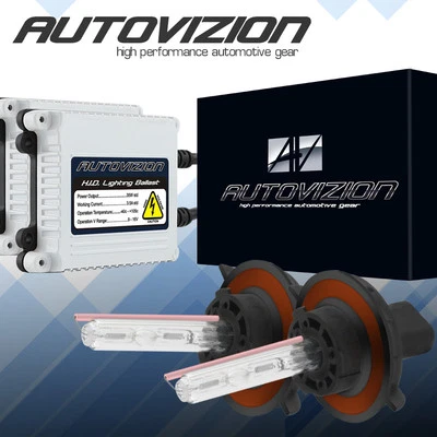 AUTOVIZION Slim HID Kit Xenon Headlight Conversion Light Bulb Ballast Hi/Low Fog - Image 1 of 4
