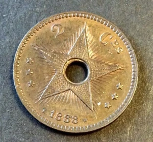 Congo Belge - Etat Indépendant - Superbe Monnaie de 2 Centimes 1888 (3) - Bild 1 von 2