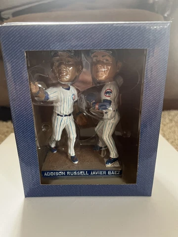Addison Russell Javier Baez Turning Two Chicago Cubs 2017 SGA Bobblehead Cover