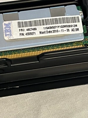 IBM 43X5071 - 16GB PC3-8500 DDR3-1066MHz ECC CL7 240-Pin DIMM Quad Rank - Image 1 of 2