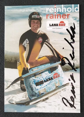 12397 Reinhold Rainer ITA Rodeln Autogrammkarte original signiert - Bild 1 von 2