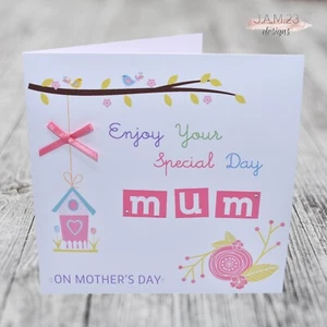 Personalised Mother's Day Card Mum Mam Mom - Picture 1 of 8