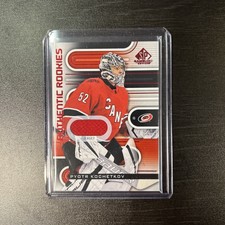 2022-23 SP GAME USED PYOTR KOCHETKOV AUTHENTIC ROOKIES JERSEY HURRICANES