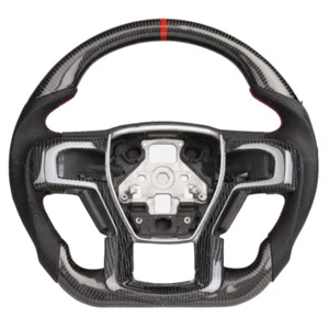 Volante con moldura CF térmica para Ford F150 Raptor 2015-2020 fibra de carbono - Imagen 1 de 6