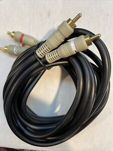 High Performance Digital Audio Red White RCA Cable 6' ft. Gold-Plated Connector