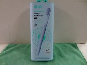 NEW Quip Smart Rechargeable Timed Sonic Vibrations Electric Toothbrush- Sky Blue