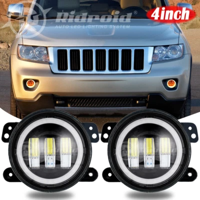 Luzes de neblina LED 4 polegadas para-choque adequado para Jeep Patriot 2007 2008 2009 2010-2016 2017 - Imagem 1 de 4