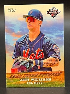 2023 Topps Pro Debut #FF-17 Jett Williams Mets Farm Fresh Future